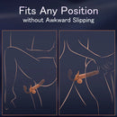 Lustytime 9 Vibrating Telescopic Clitoral Strap On Adjustable Lifelike Dildo Rabbit Ear Double Ended