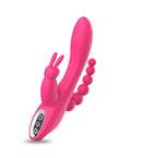 3-in-1 7 Vibrating Modes Rabbit G-Spot Stimulator Anal Dildo Vibrator - Lusty Time
