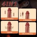 Ferrill 9 Vibrating Tongue Licking 3 Thrusting & Swinging Heating 8.67 Inch Realistic Dildo