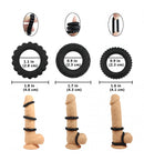 1.1-Inch Stamina Trainer Erection Enhancer 4 Separated Penis Ring - Lusty Time