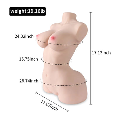 HERMOSA - Half Body Torso Sex Doll Likelife Size 19.16lb