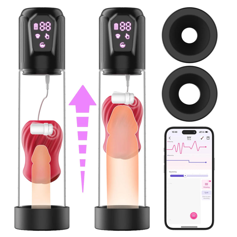 LAGOON App Control 2 in 1 Male Masturbation Penis Pumps LAGOON App Control 2 in 1 Male Masturbation Penis Pumps