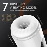 Panther - Wearable 7 Thrusting & Vibrating Heating Vocable Multifunctional Masturbator