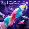 10.2 inch Fantastic 3 in 1 Realistic Huge dildo Vibrator Sex Toy