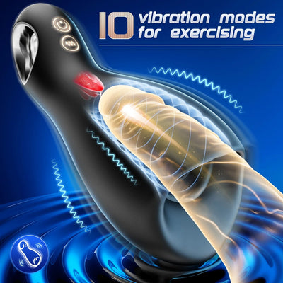 3 in 1 Vibrating and Tongue Licking masturbator Male Sex Toy