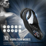 10 Ultra-Premium Vibrations Double Cock Rings