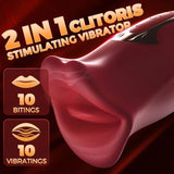 Biting and Licking Clitoris Stimulator Nipple Sucking Female Vibrator