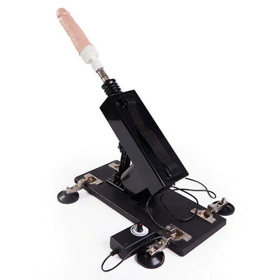 Automatic Thrusting Heating Swinging Vibrating Sex Machine with Dildo and Suction Cup 28 Inch