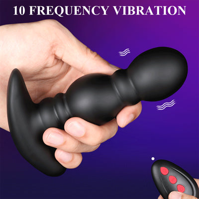 Huge Inflatable Anal Expansion Beads Dildo Vibrating and Prostate Massager
