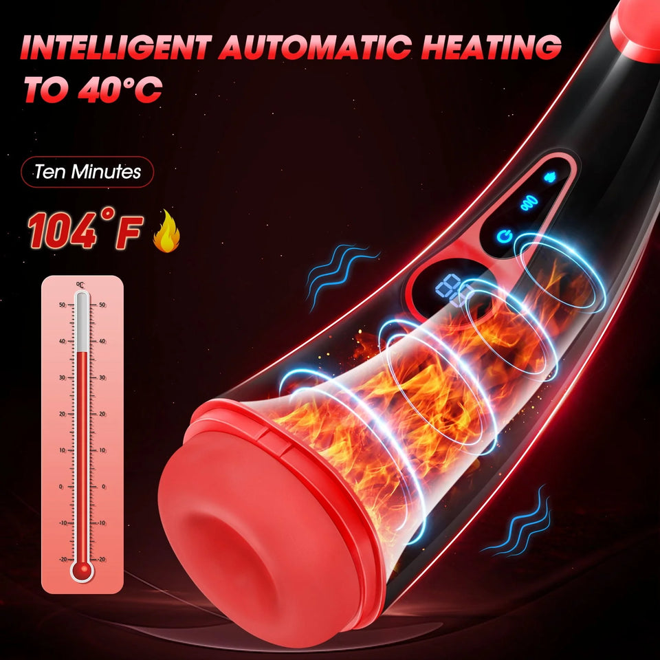 Ultimate Pleasure: Advanced Heated Male Stroker with Vibrating & Sucking Modes