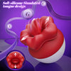 Woman 2 in 1 Clitoirs Oral Licking and vibrating Flower Vibrator