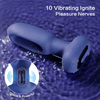 10 Tapping 10 vibrating Anal Therapy Toy with Remote Control