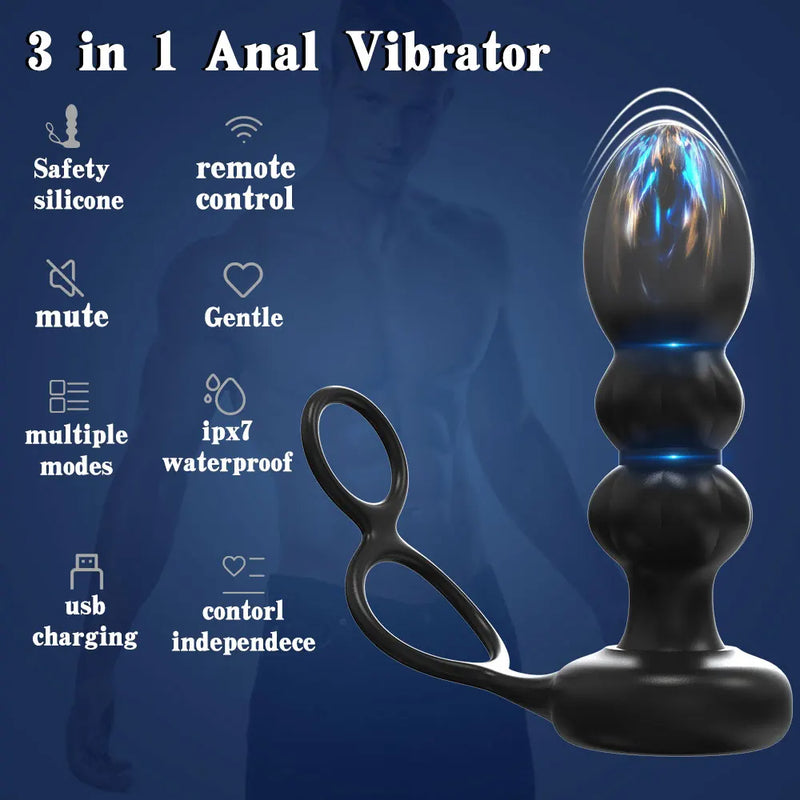 JACK Strong Vibrating Prostate Massager for Enhanced Pleasure