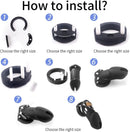 Ultimate Control: Silicone Cock Cage Chastity Device for Male Penis Exercise