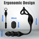 Telescopic Vibrating Butt Plug with Wireless Remote