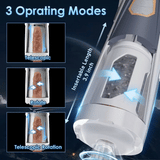 Luxury -3 Thrusting 4 Rotating Male Masturbator with Voice Mode