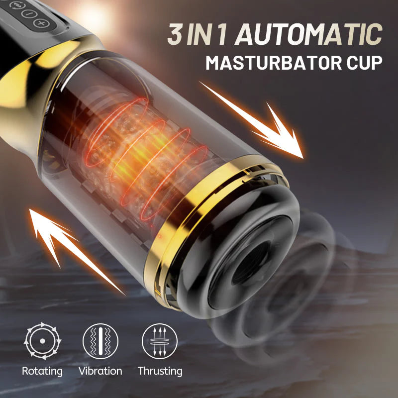 Beck 6 Thrusting & Vibrating Automatic Masturbation Cup