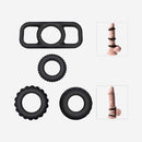 1.1-Inch Stamina Trainer Erection Enhancer 4 Separated Penis Ring - Lusty Time