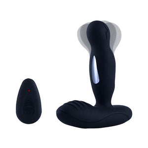 LEVETT E-Stim 360° Rotation Vibrating Prostate Anal Plug with Remote Control - Lusty Time