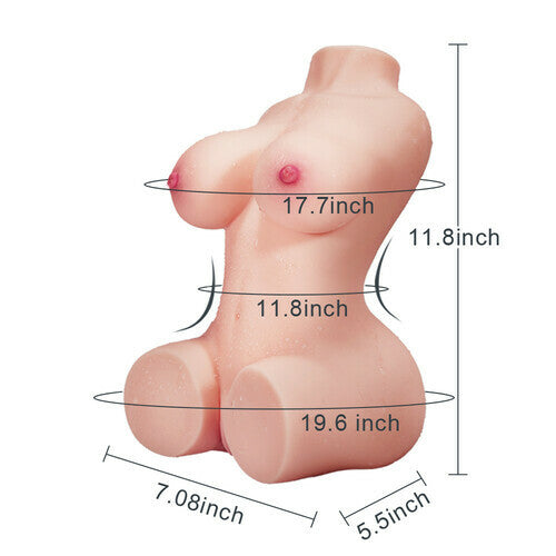 7.7lb Bubble Butt Torso Lifelike Masturbator Doll - Lusty Time