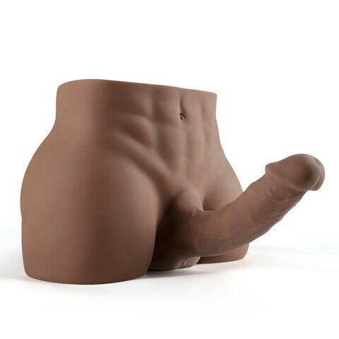 8.5lb Hunky Unisex Male Realistic Butt with Bendable Penis Anal Entry - Lusty Time