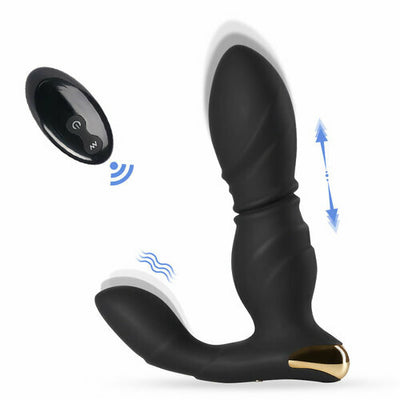 8-Frequency Vibration Thrusting Anal Vibrator Butt Plug - Lusty Time