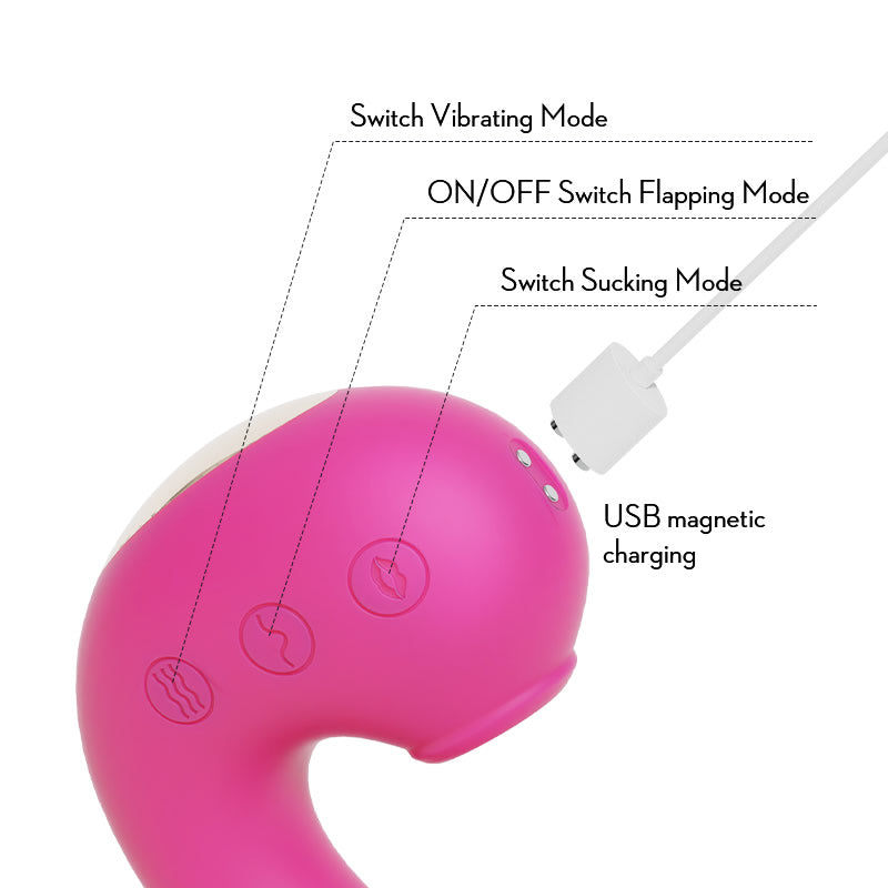 TRIPLE AROUSAL Clitoral Sucking Licking and G Spot Vibrator - Lusty Time