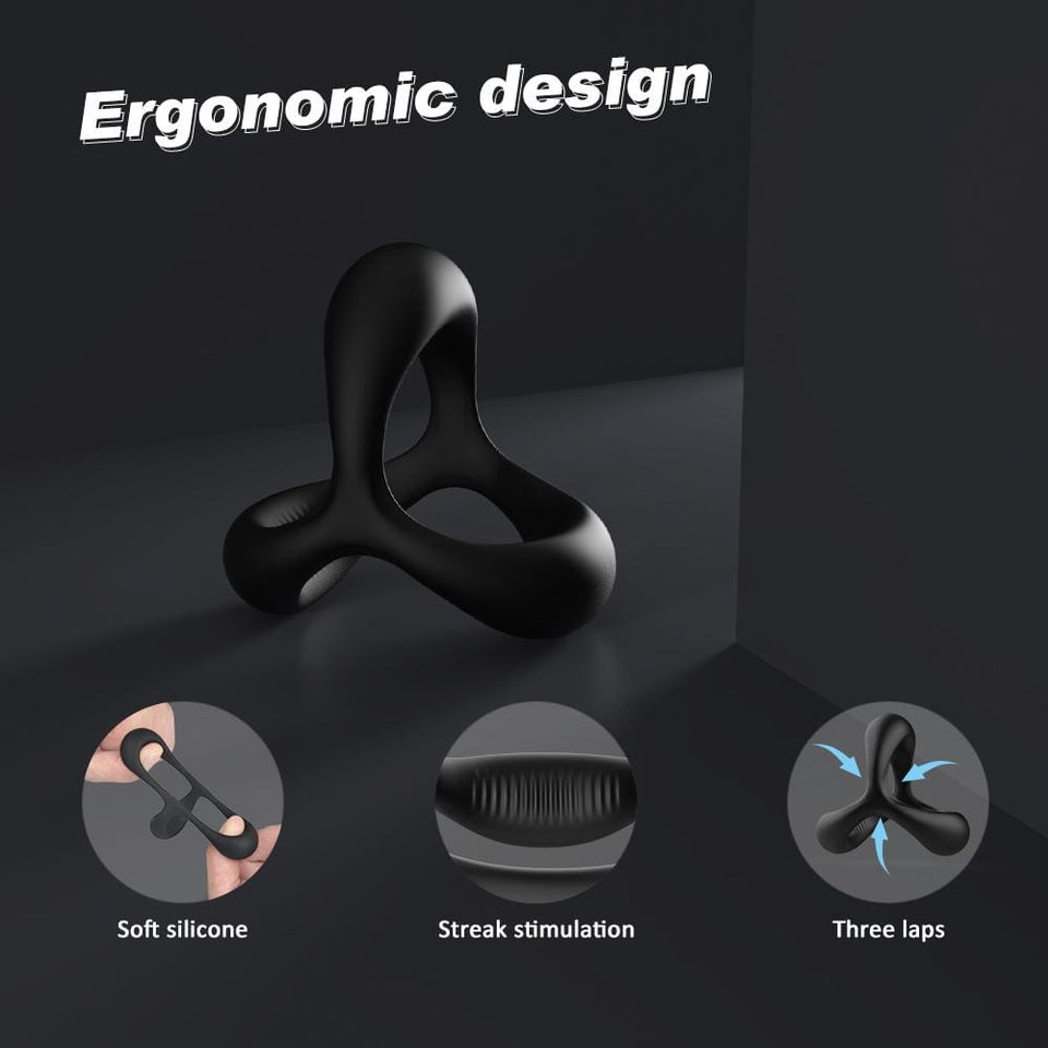 S-HANDE 1.14-Inch Silicone Penis Ring for Erection Enhancing - Lusty Time