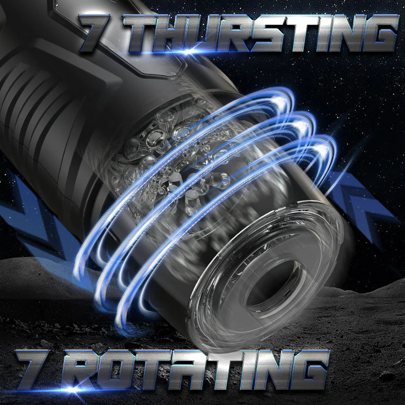 Adam-7 Thrusting & Rotating Modes with Strong Suction Cup for Penis St Adam-7 Thrusting & Rotating Modes with Strong Suction Cup for Penis St