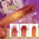 WENDT 3-in-1 Realistic Non-sticky Blush Dildo 9 INCH - Lusty Time
