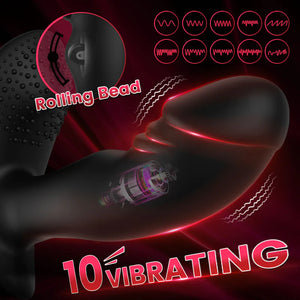Codie 10 Vibrating Remote Control Rolling Bead Butt Plug Prastate Massager - Lusty Time