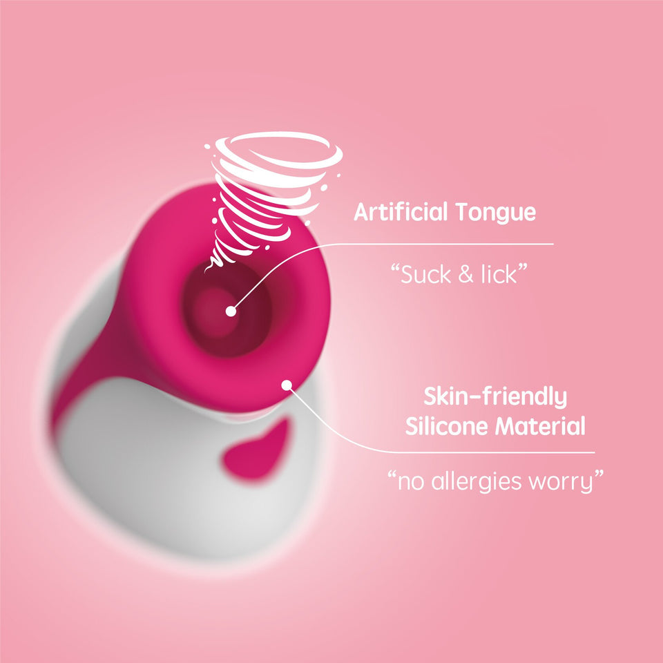 Clit Sucking Vibrator 8 Speed Vibrating Sucker Oral Suction Nipple Clitoris Stimulator - Lusty Time