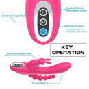 3-in-1 7 Vibrating Modes Rabbit G-Spot Stimulator Anal Dildo Vibrator - Lusty Time