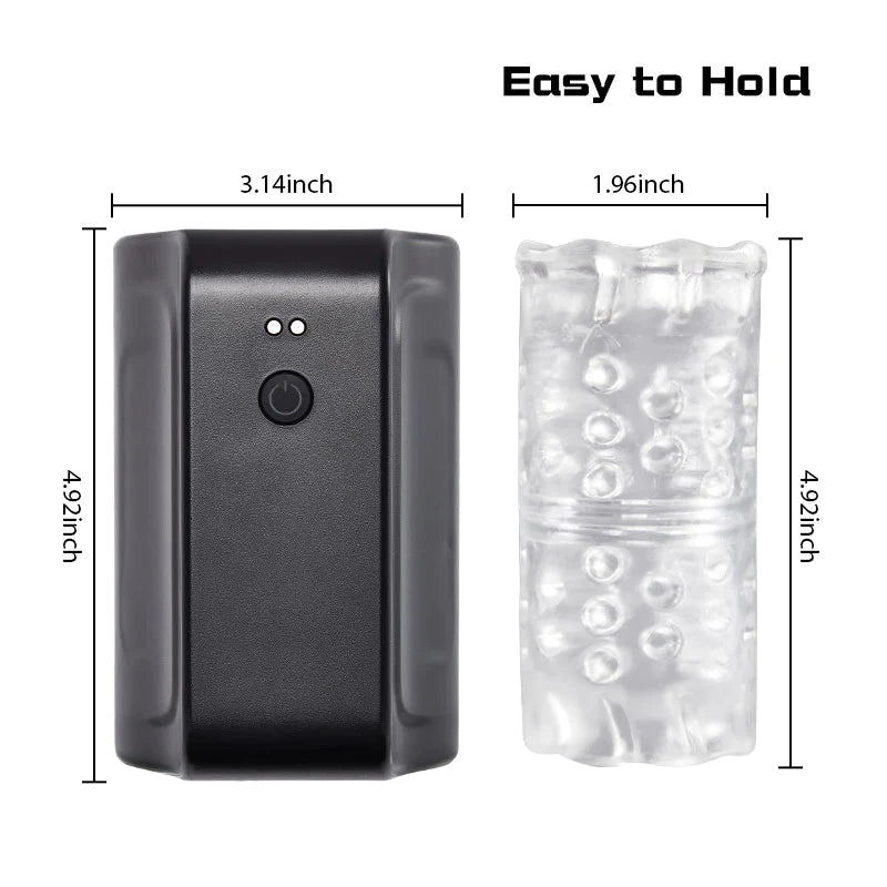 Hand-hold 7 Rotating Modes Male Masturbator - Lusty Time