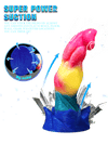 Huge Colorful Realistic Waterproof Dildo URANUS - Lusty Time