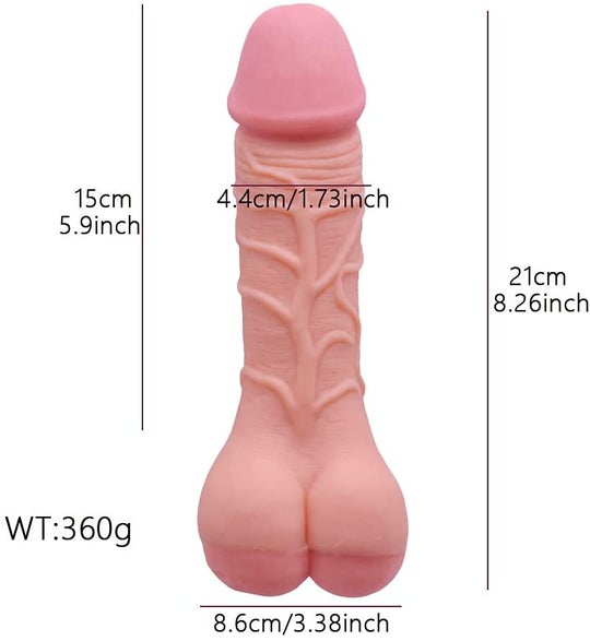 Double Function Hollow Penis Sleeve And Soft Realistic Dildo