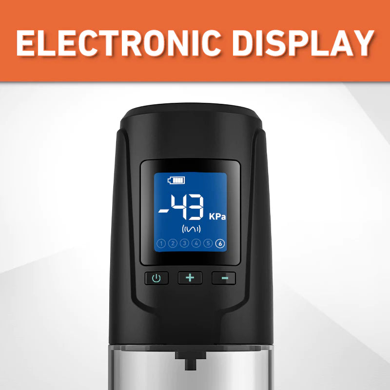 Lustytime 2 in 1 LCD Masturbator Penis Pump - Lusty Time
