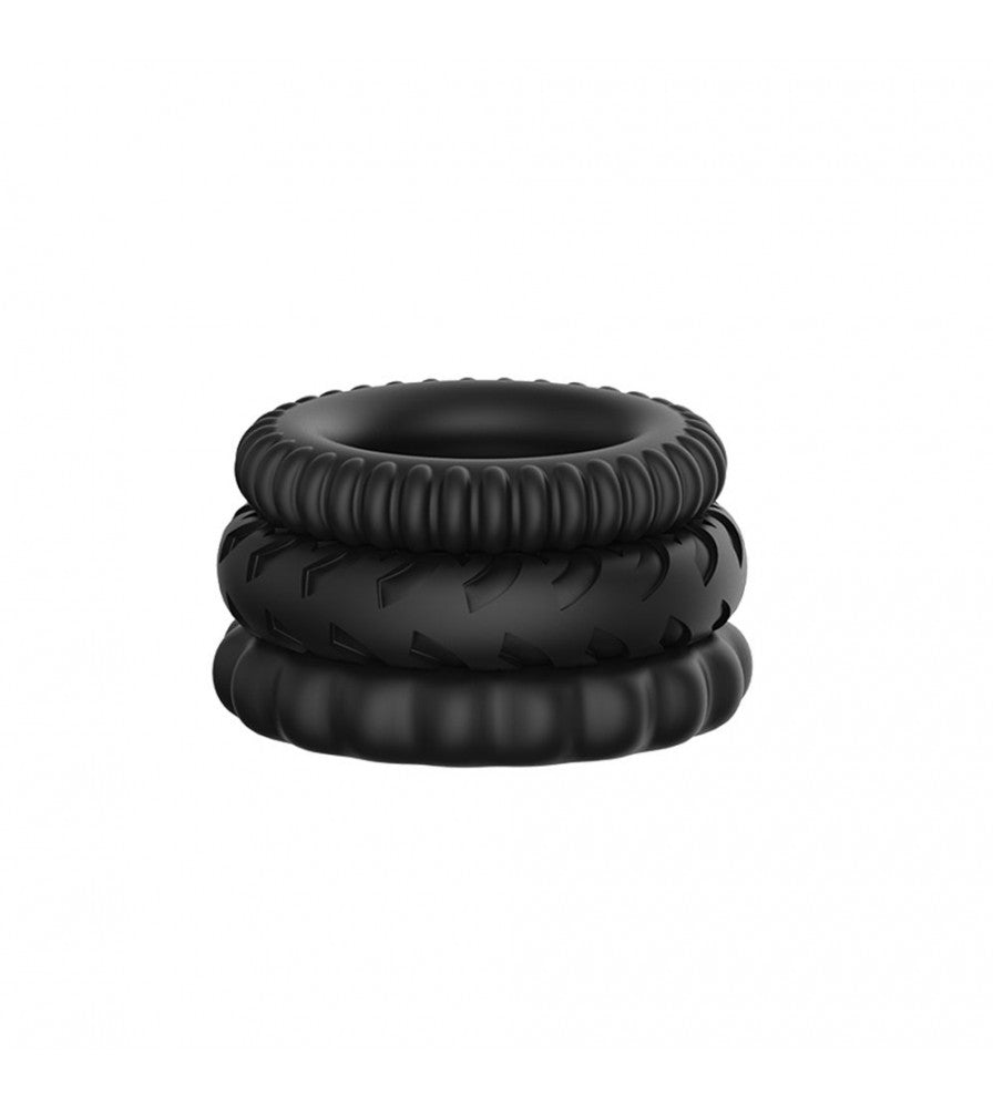 1.1-Inch Stamina Trainer Erection Enhancer 4 Separated Penis Ring - Lusty Time
