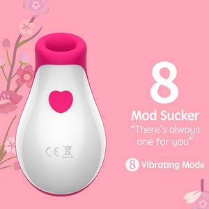 Clit Sucking Vibrator 8 Speed Vibrating Sucker Oral Suction Nipple Clitoris Stimulator - Lusty Time