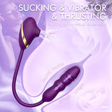 ALFA Sucking Vibrator Thursting Dildo Plug - Lusty Time