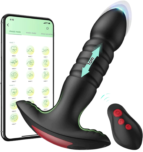 Anal Plug Vibrator with App Control Sex Toys for Men & Women - Lusty Time