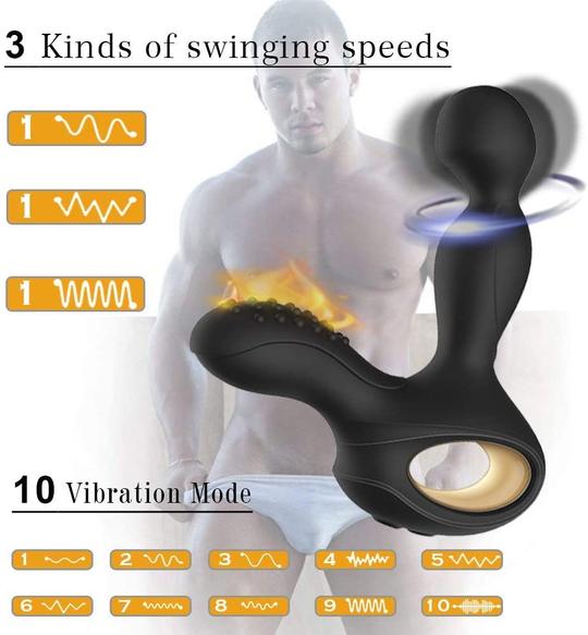 Wireless Heating Prostate Massager Anal Sex Toy - Lusty Time