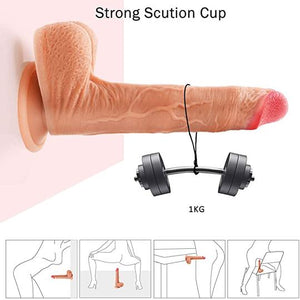 Thrusting & Rotating Realistic Dildo (size: 8.7 Inch) - Lusty Time