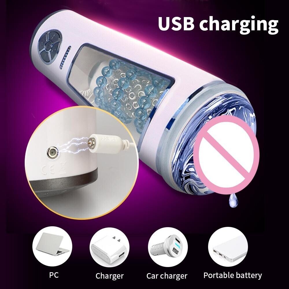 Male Automatic Rotation Sucking Vibration Realistic Vagina Blowjob Masturbator Cup - Lusty Time