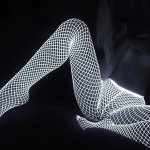 Glow in the Dark Fishnet Stockings - Lusty Time