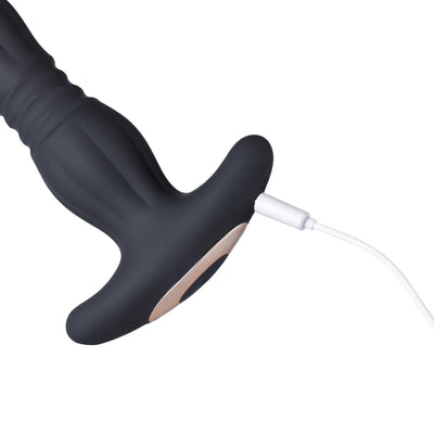Agas - Thrusting Butt Plug with Remote Control - Lusty Time