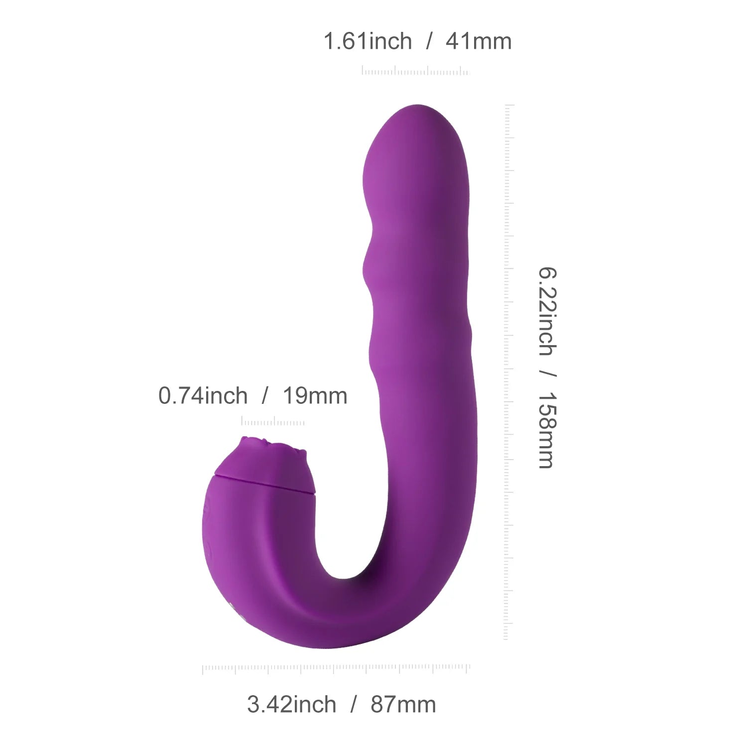 G Spot Vibrator With Rotating Head & Tongue Vibrator - Lusty Time