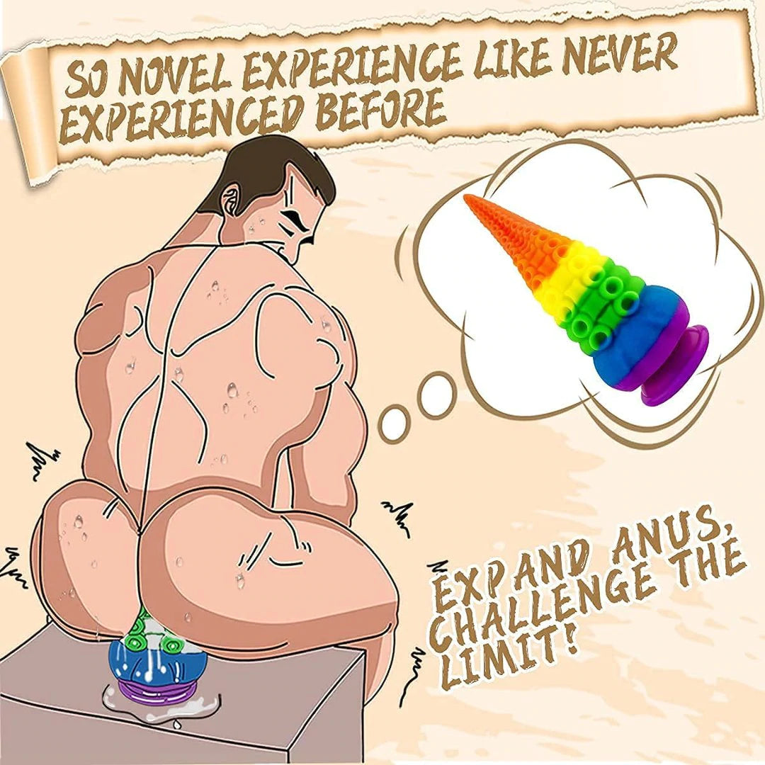 FANTASY DILDO HUGE DILDO- TENTACLE-COLORFUL - Lusty Time