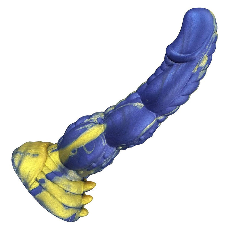 Fantasy Dildo Realistic Dildo- Dickman-Blue Gold - Lusty Time