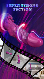 Fantasy Dildo Realistic Dildo- Titan-Purple - Lusty Time
